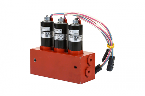 3KWE5G-20-G24W-340 Kawasaki Triple Solenoid Valve Group